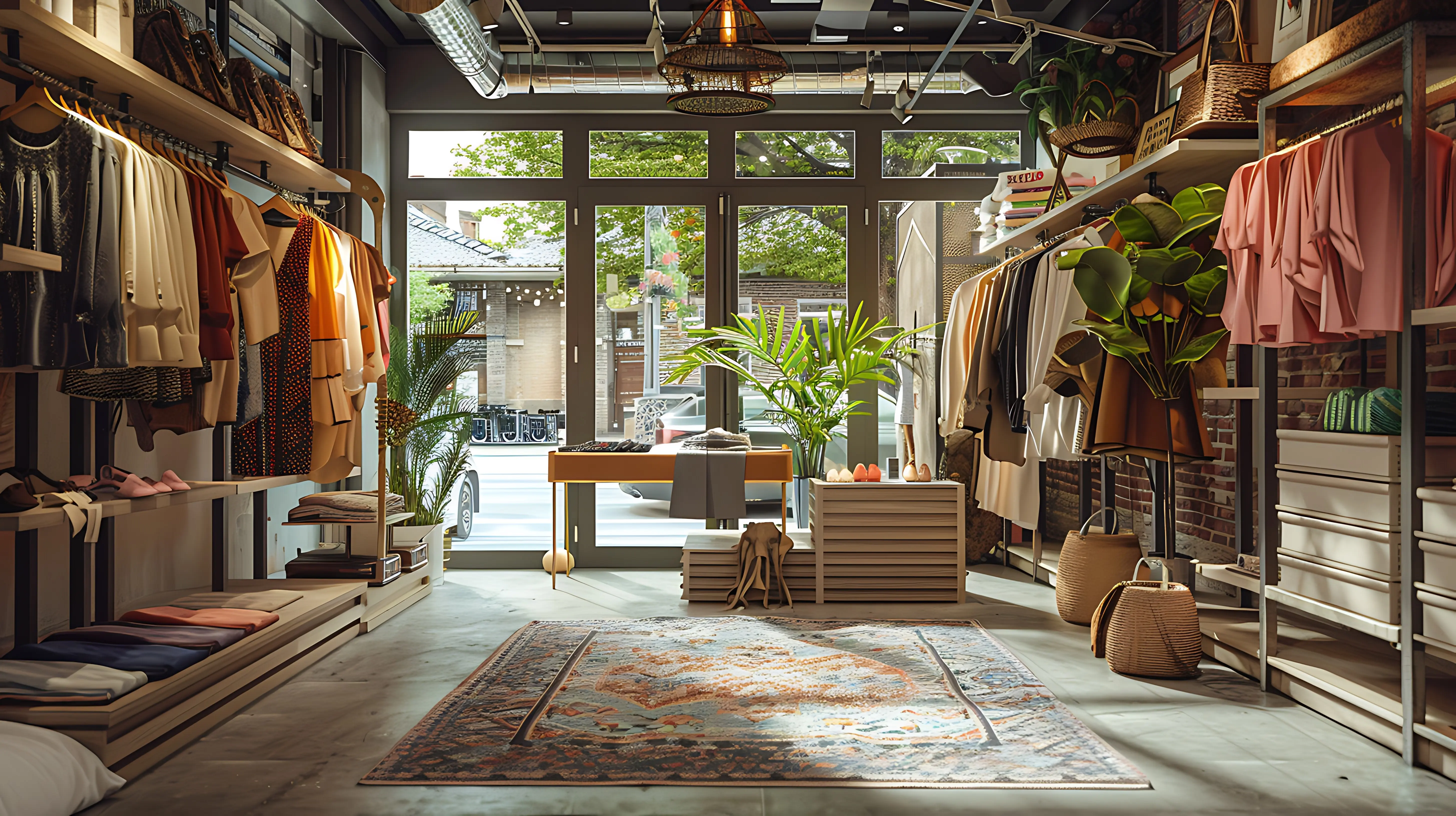 Ein Zimmer mit einer Pflanze und einem Fenster, auf dem 